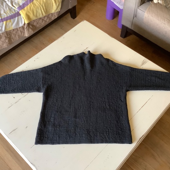 Eileen Fisher Organic Linen Cotton Loose fitting Cardigan sweater Medium - Picture 7 of 10